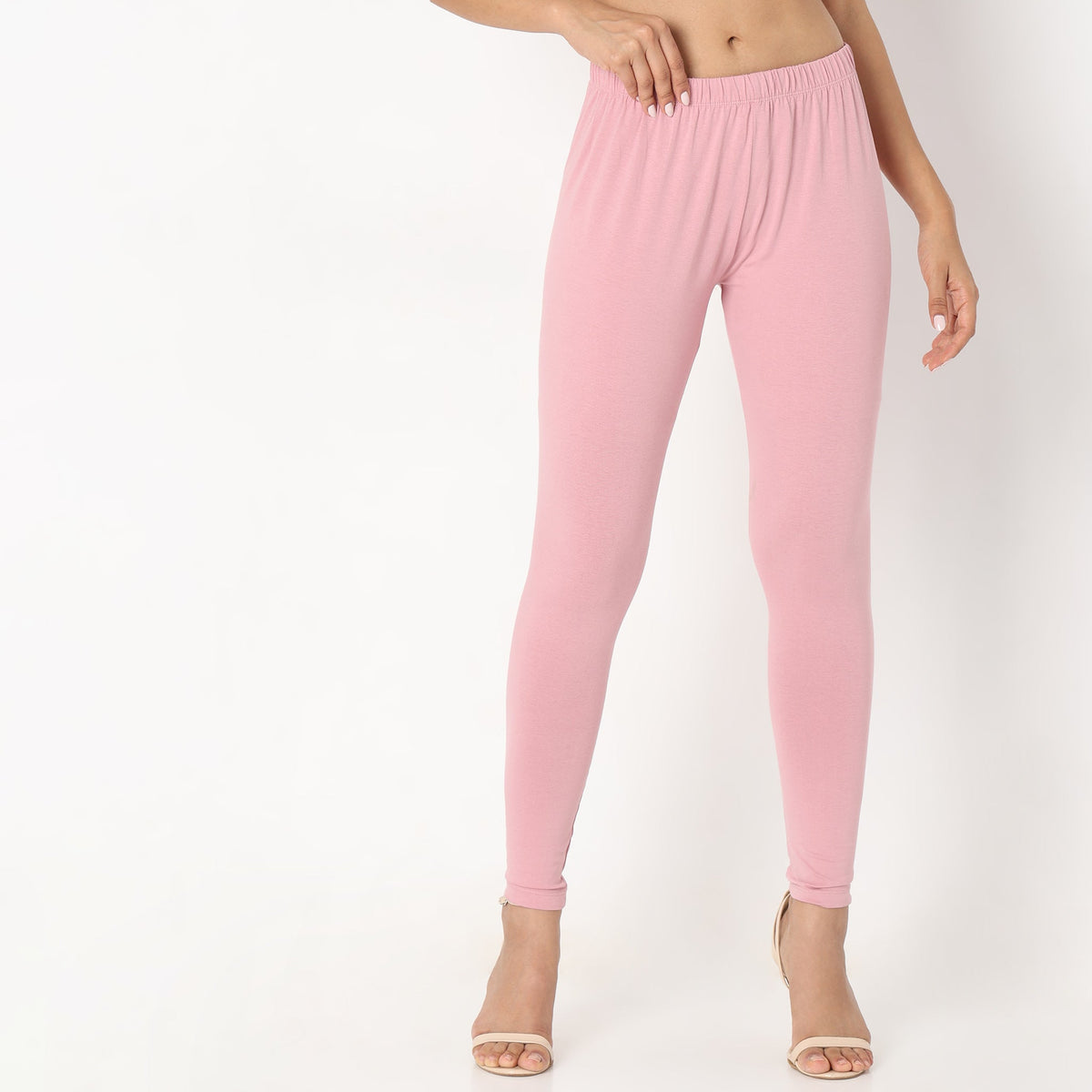 Buy Women Slim Fit Solid Ankle Length High Rise Leggings  - Style Union