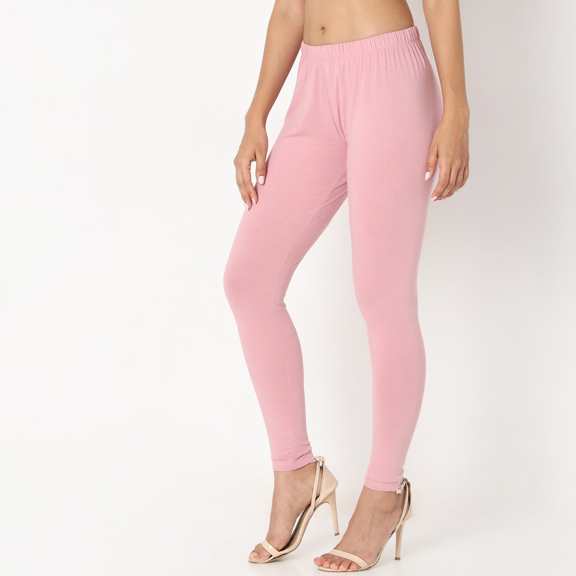 Buy Women Slim Fit Solid Ankle Length High Rise Leggings  - Style Union