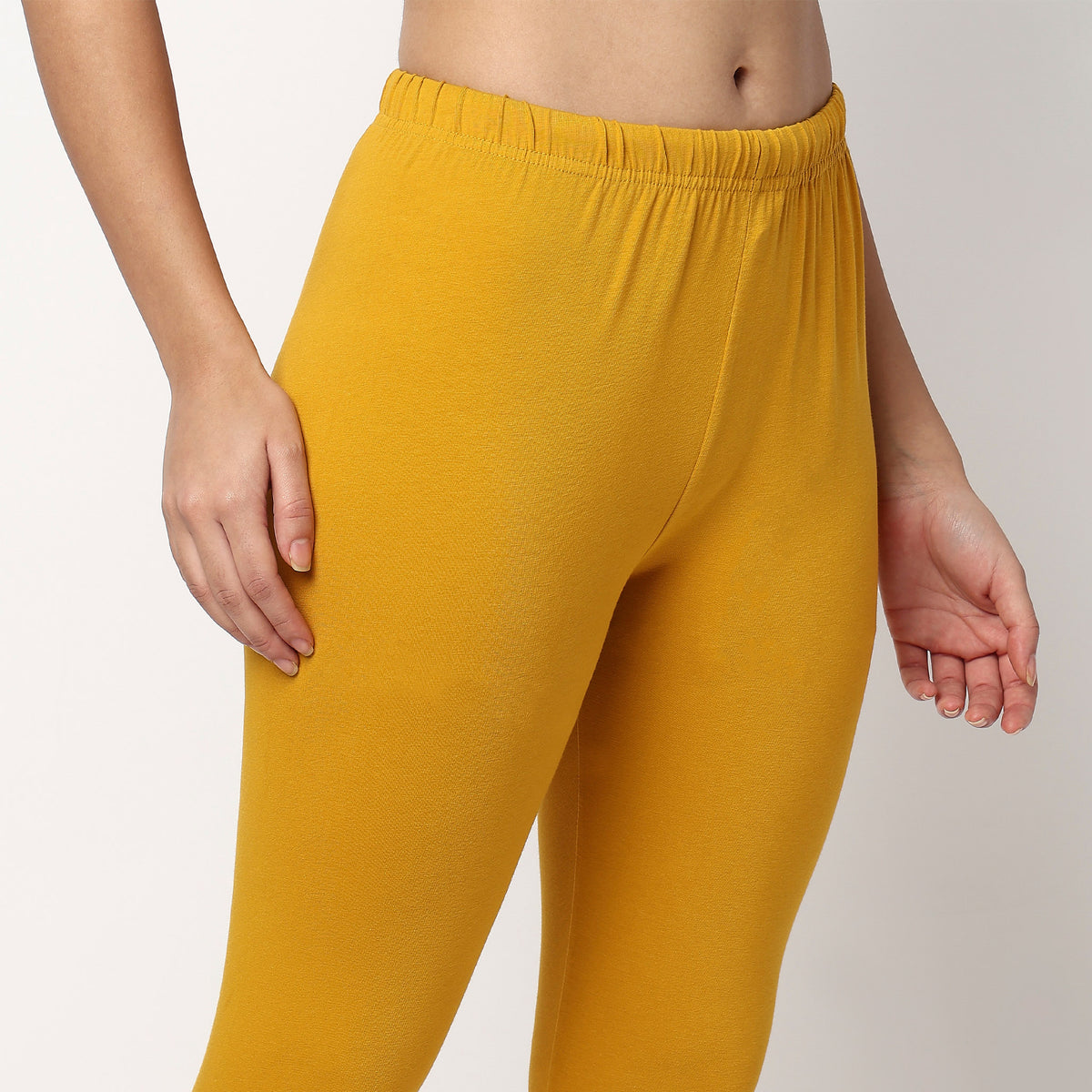 Buy Women Slim Fit Solid Ankle Length High Rise Leggings  - Style Union