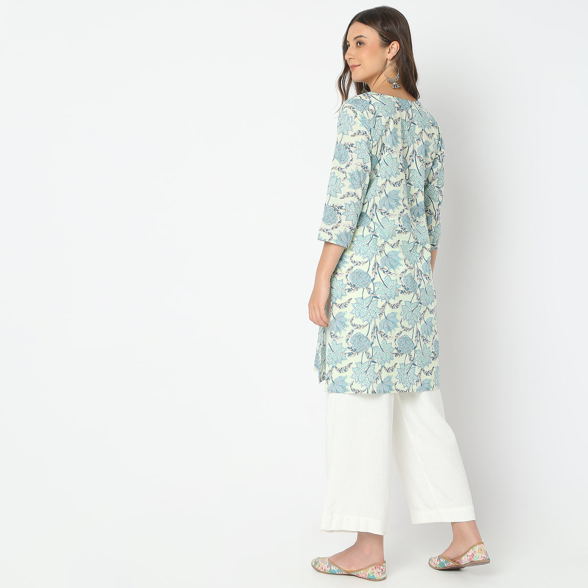 Straight Fit Printed Kurta