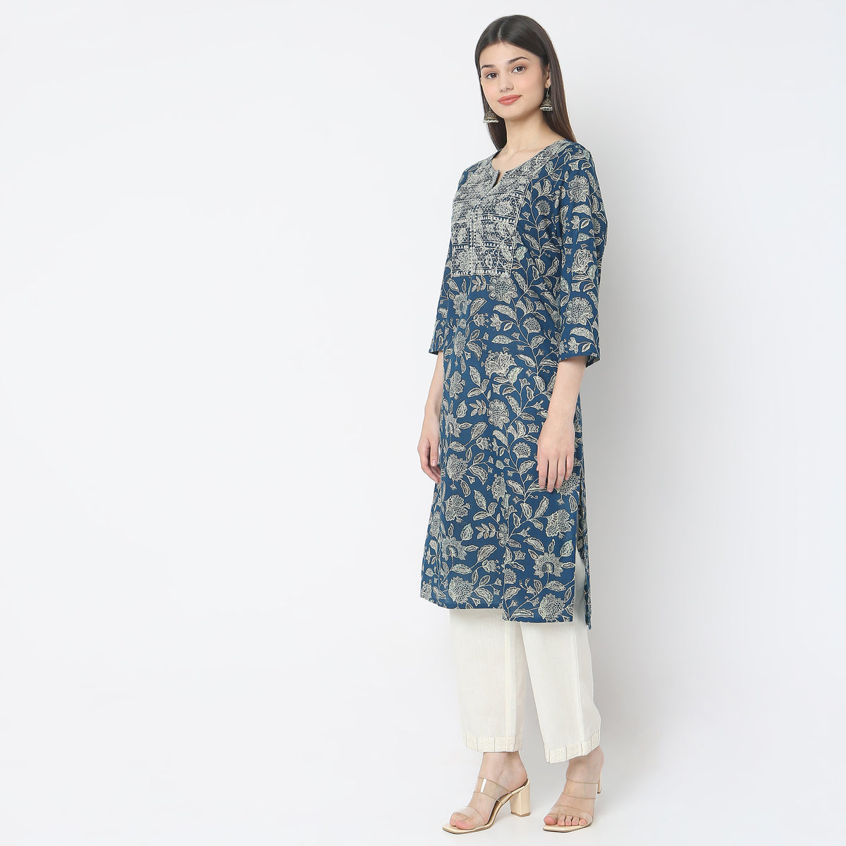 Straight Fit Printed Kurta