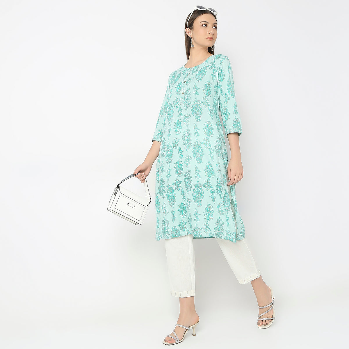 Straight Fit Printed Kurta