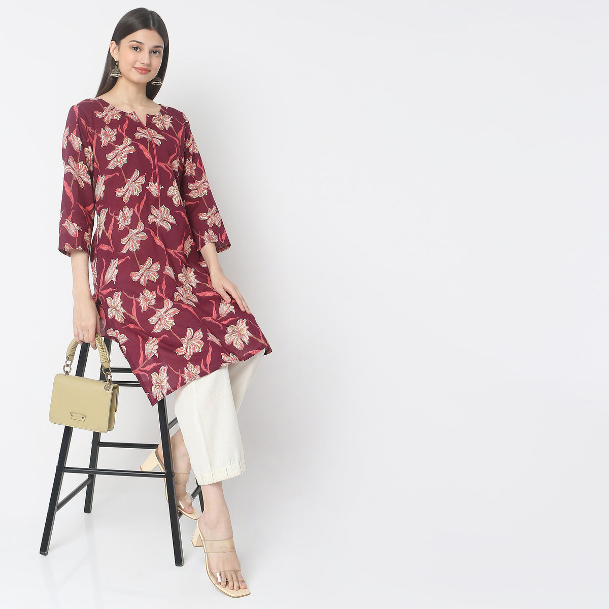 Straight Fit Printed Kurta