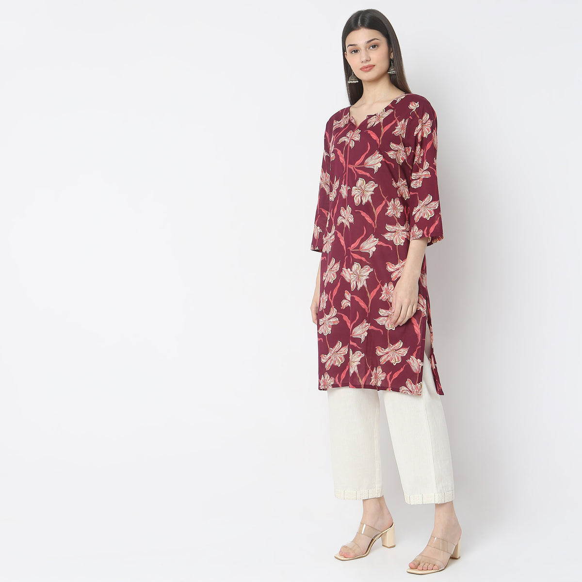 Straight Fit Printed Kurta