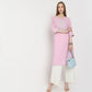 Straight Fit Embroidered Kurta
