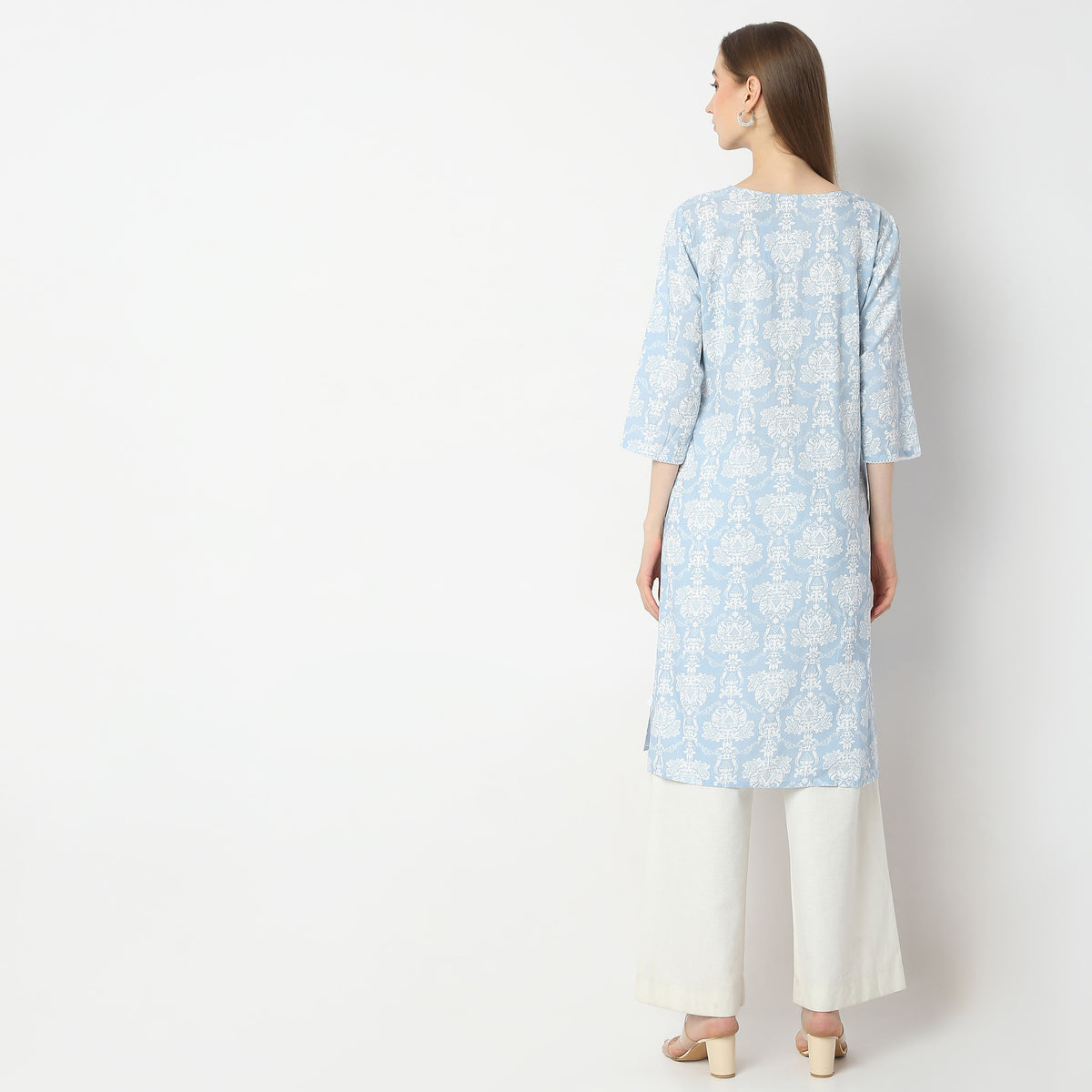 Straight Fit Printed Kurta