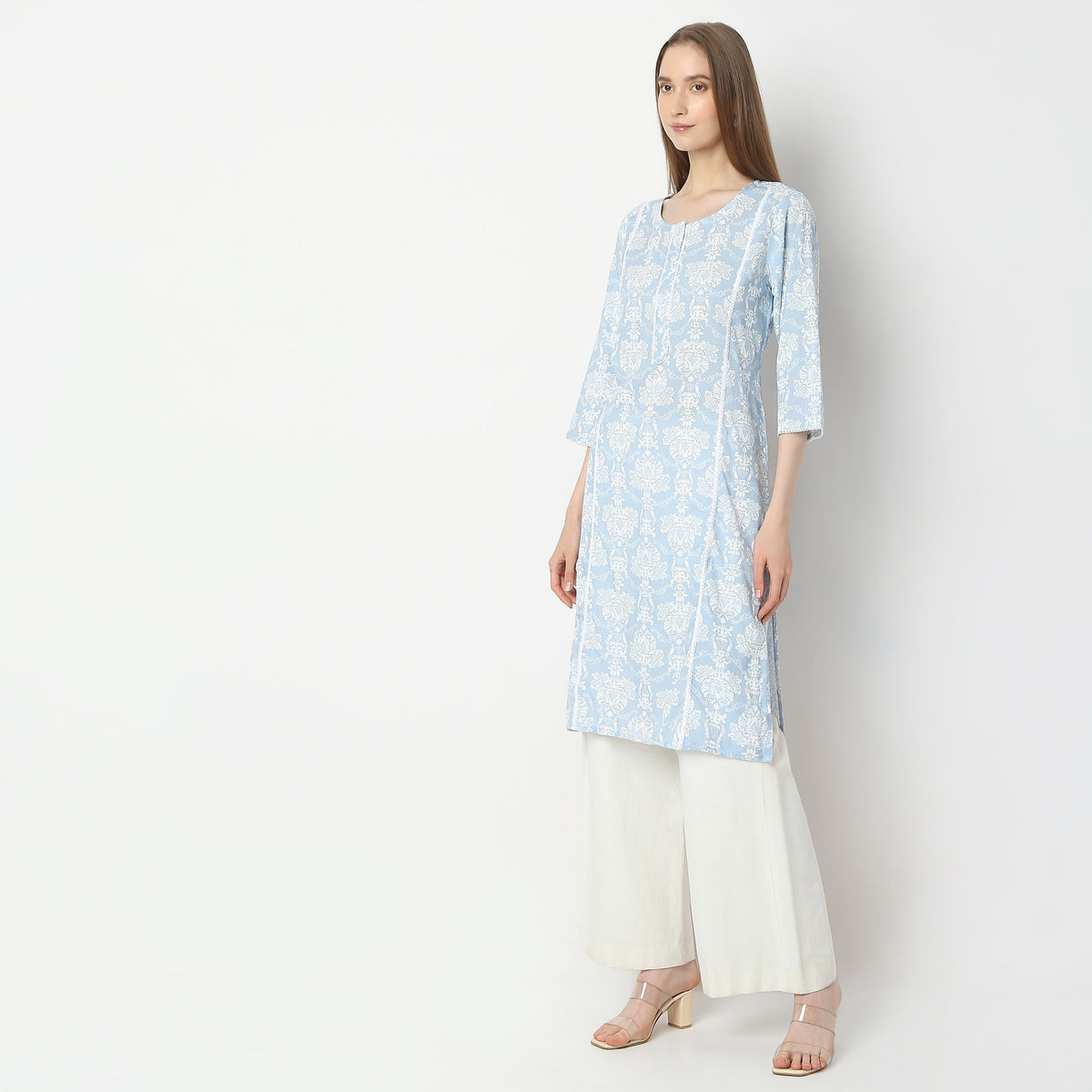 Straight Fit Printed Kurta