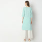 Straight Fit Embroidered Kurta