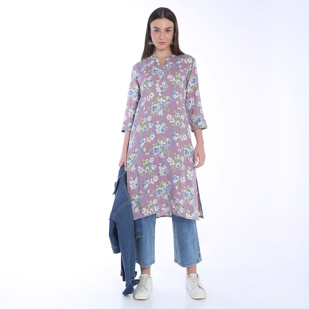 Straight Fit Printed Kurta