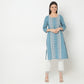 Straight Fit Embroidered U-Neck Kurta