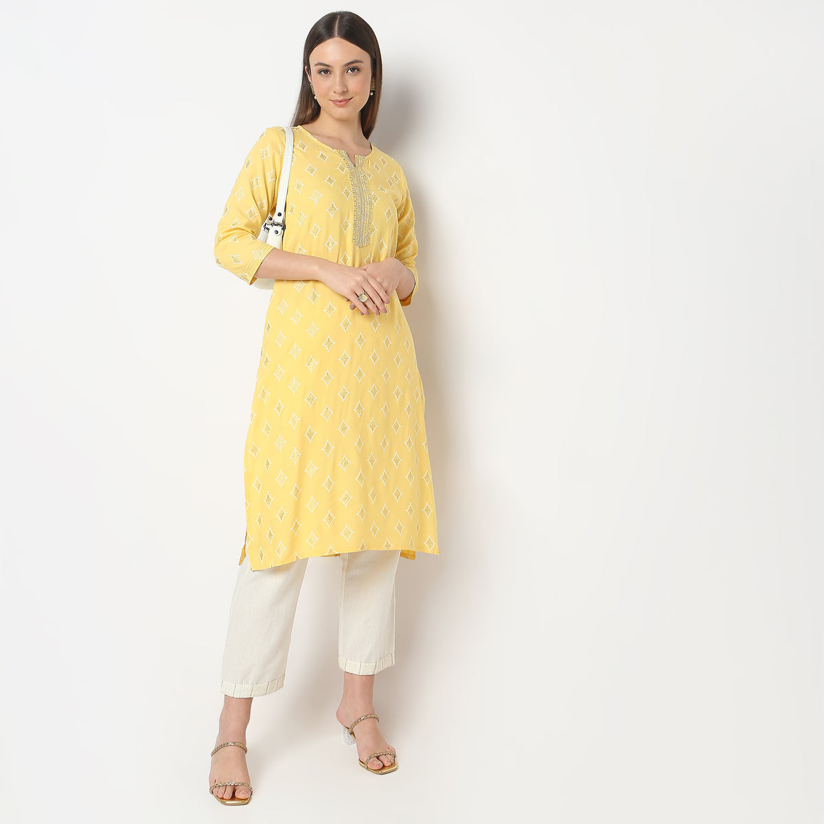 Straight Fit Printed Kurta