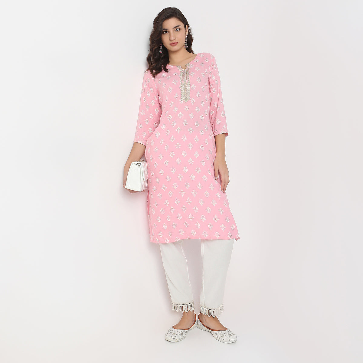 Straight Fit Printed Kurta