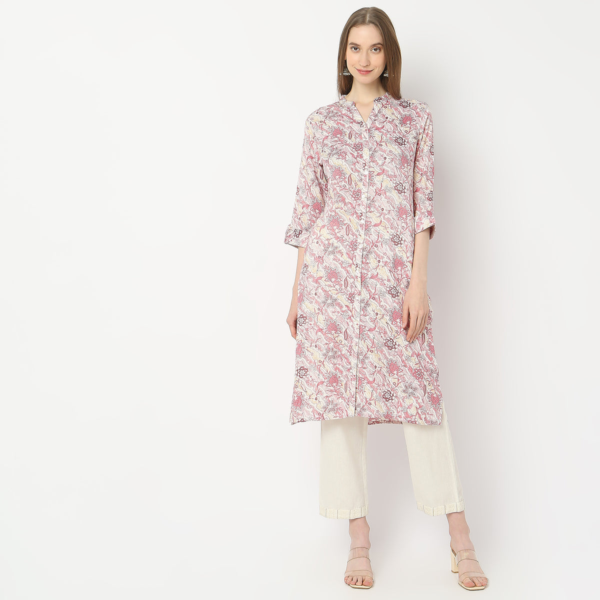 Straight Fit Printed Kurta