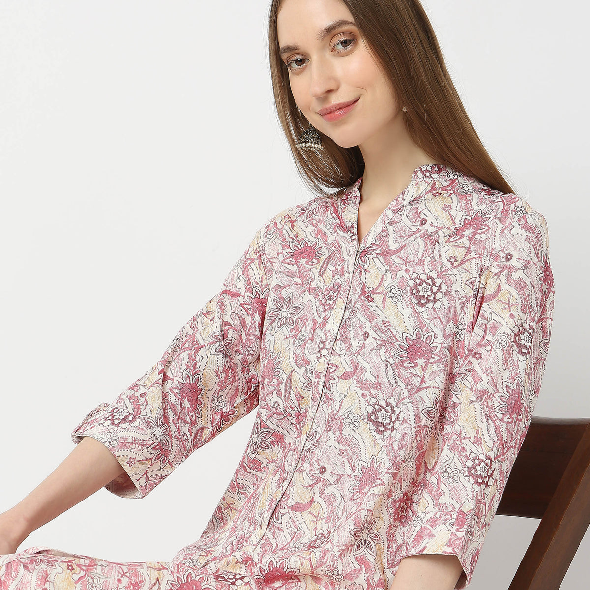 Straight Fit Printed Kurta