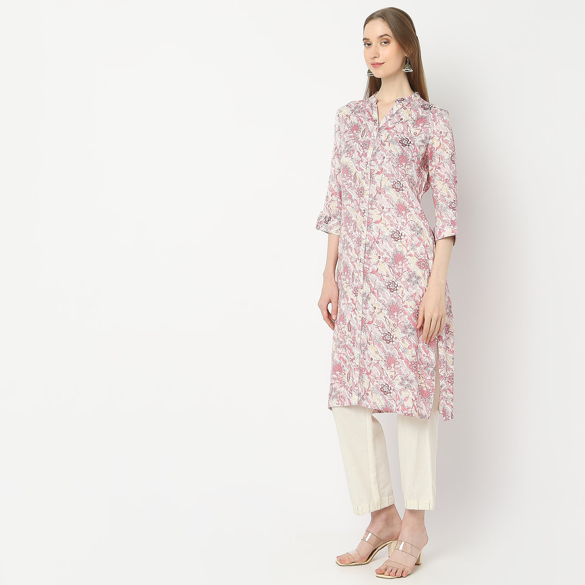 Straight Fit Printed Kurta