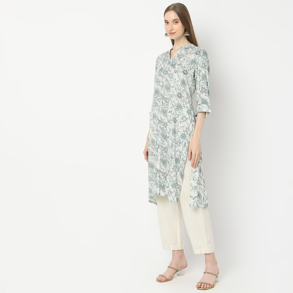 Straight Fit Printed Kurta