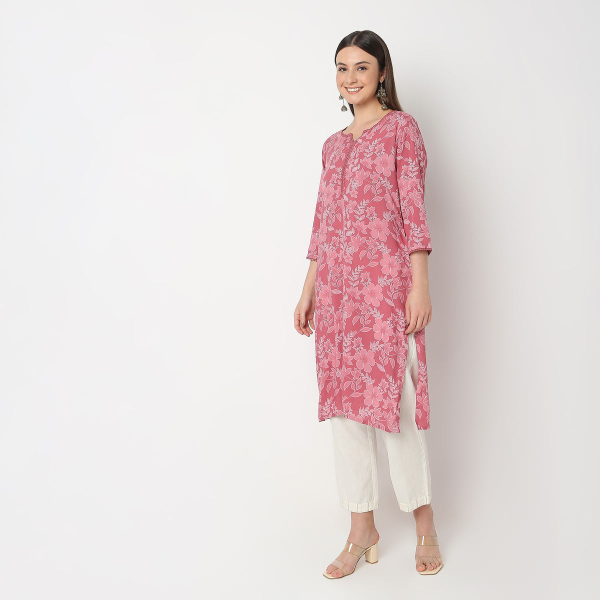 Straight Fit Printed Kurta