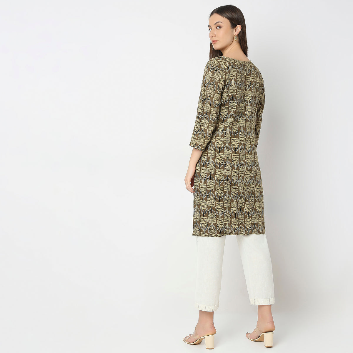 Straight Fit Printed Kurta