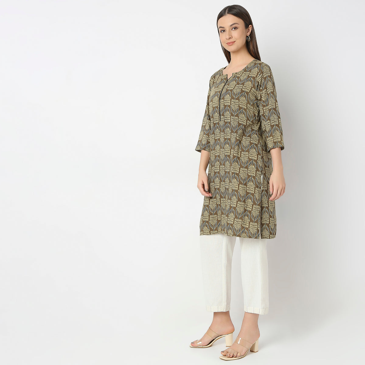 Straight Fit Printed Kurta