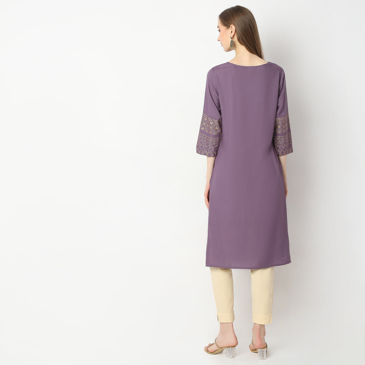 Straight Fit Solid Kurta