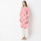 Printed Below Knee Straight Fit Table Kurta