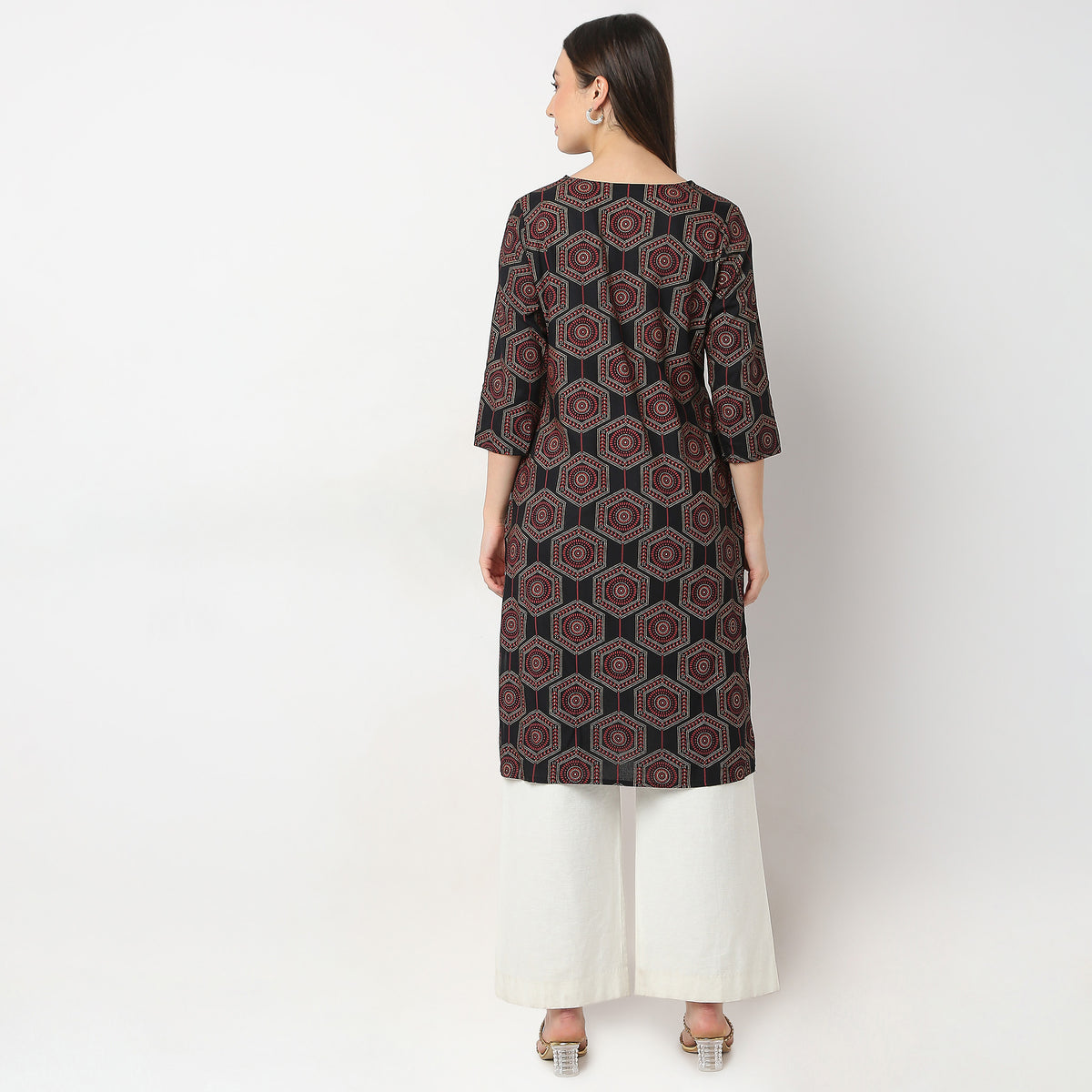 Straight Fit Printed Kurta