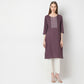 Regular Fit Embroidered Kurta