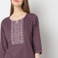 Regular Fit Embroidered Kurta