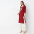 Embroidered Below Knee Length Straight Table Kurta