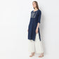 Embroidered Below Knee Straight Fit Table Kurta