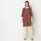 Straight Fit Floral Kurta