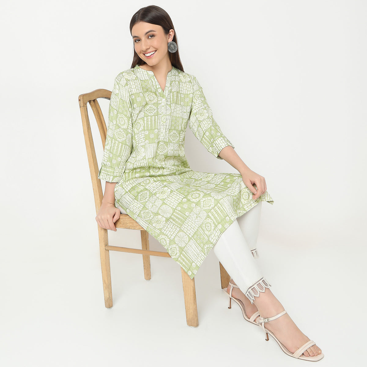 Straight Fit Printed Kurta