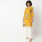 Straight Fit Floral Knee Length Kurta