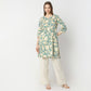 Straight Fit Floral Knee Length Kurta