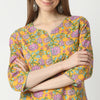 Straight Fit Floral Knee Length Kurta