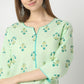 Straight Fit Floral Knee Length Kurta