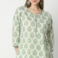 Straight Fit Floral Knee Length Kurta