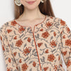 Straight Fit Floral Knee Length Table Kurta