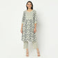 Straight Fit Printed Round Neck Below Knee Kurta