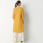 Regular Fit Embroidered Below Knee Kurta