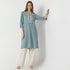 Regular Fit Embroidered Below Knee Kurta