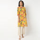 Round Neck Kurta With Lace Detailing