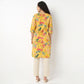 Round Neck Kurta With Lace Detailing