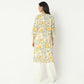 Straight Fit Printed Round Neck Calf Length Kurta