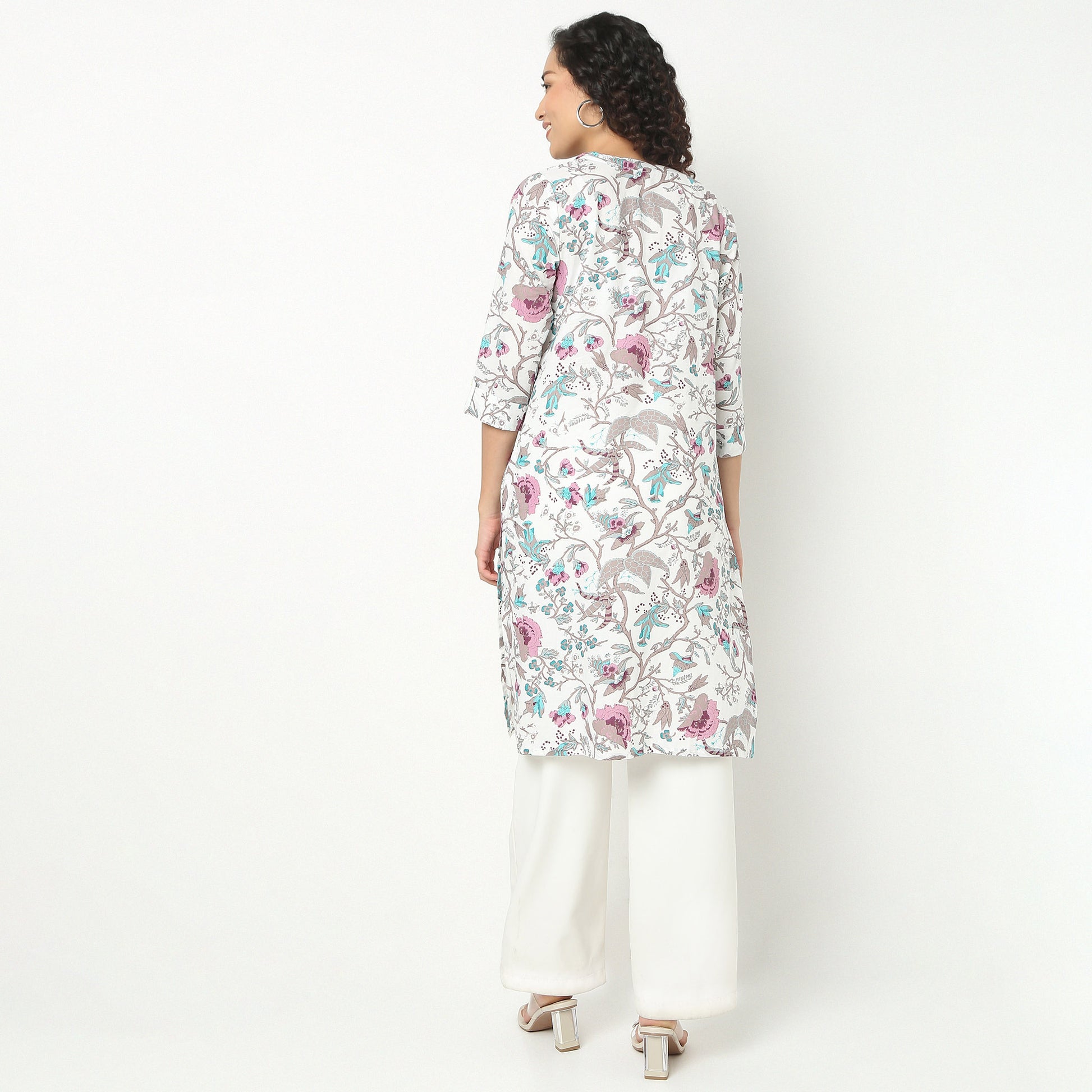 Round Neck with Full Placket Kurta