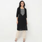 Order Now Women Embroidered Round Neck Straight Fit Ethnic Wear Kurta by Style Union