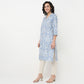 Order Now Women Printed V Neck Straight Fit Ethnic Wear Kurta by Style Union