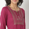 Embroidered Cotton Fabric Kurta