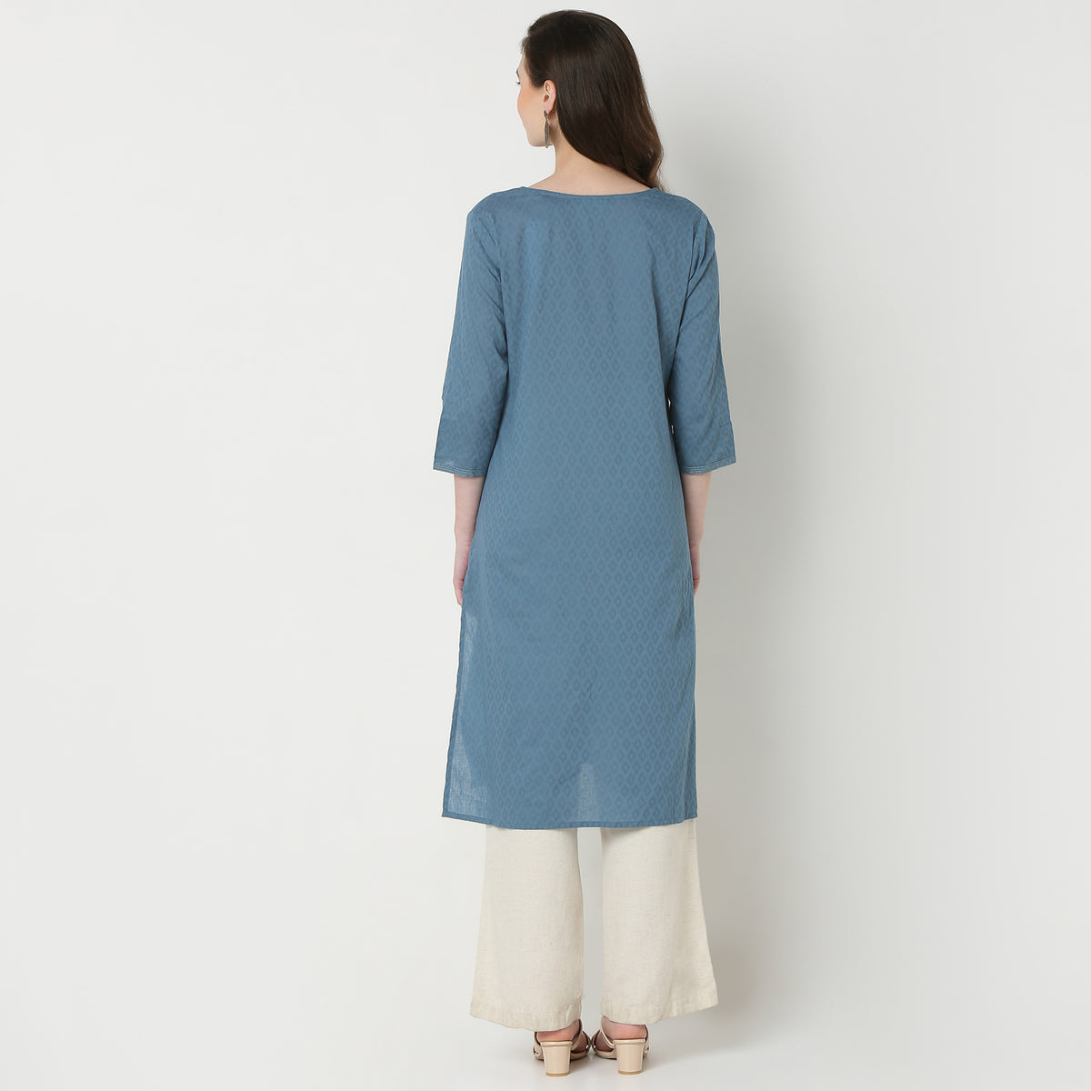 Embroidered Cotton Fabric Kurta