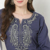 Embroidered Yoke Long Kurta